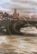 Ouse Bridge, York, Pastel ORIGINAL by Joe Gill