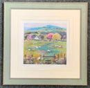 Over the Stile by Debbie Neill Mounted Miniature