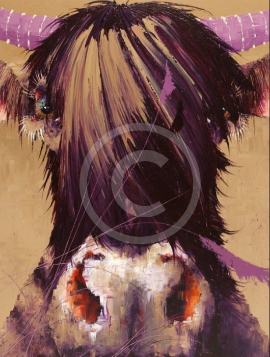 Parallel lines, Cow Print by Amanda Stratford 