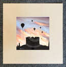 Pastel Skies, Balloons over Clifford's Tower, York by Mark Braithwaite