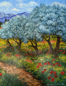 Path To The Cottage, Provence - ORIGINAL by Geoffrey Smith