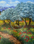 Path To The Cottage, Provence - ORIGINAL by Geoffrey Smith