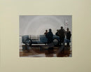 Pendine Beach by Jack Vettriano, iconic racing car picture. Mounted miniature print