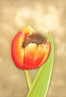 Pikachu (Mouse on Tulip) by Janine Lees