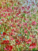 Pink Cottage, Provence - ORIGINAL by Geoffrey Smith - floral detail