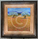 Pink Cottage Provence - ORIGINAL by Geoffrey Smith Original Artwork
