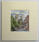 Precentors Court  - Natalja Olejnicka ORIGINAL WATERCOLOUR Miniature