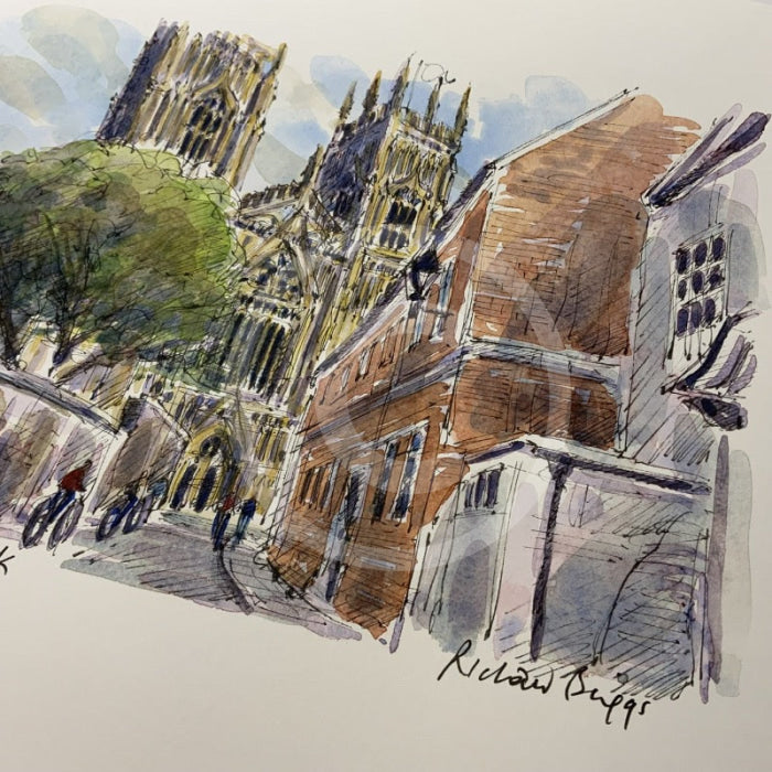 Precentors Court, York, Richard Briggs ORIGINAL WATERCOLOUR