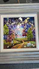 Harvest Moon 10x10") ORIGINAL PAINTING by Rozanne Bell