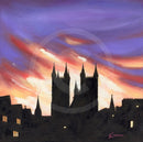 Purple Haze, Lincoln Cathedral by Mark Braithwaite
