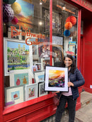 Artist Minu Achrekar at The Braithwaite Gallery