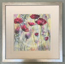 Raspberry Poppies I by Catherine Stephenson Mounted Miniature Art Print