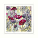 Raspberry Poppies Ii By Catherine Stephenson Mounted Miniature