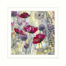 Raspberry Poppies Ii By Catherine Stephenson Mounted Miniature