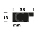 Rectangular Frames: Groove Medium White (Band B) PROFILE
