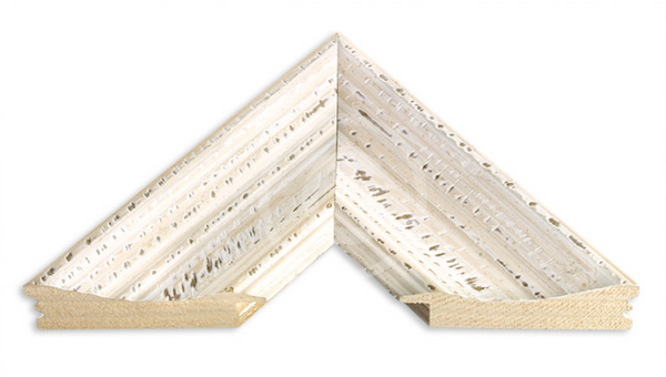 Rectangular Frames: Wide Distressed White (Band F)
