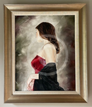 Red Dress Study 1, ORIGINAL OIL by Mark Braithwaite, SECONDARY MARKET