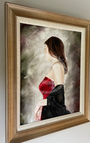 Red Dress Study 1, ORIGINAL OIL by Mark Braithwaite, SECONDARY MARKET