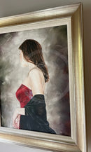 Red Dress Study 1, ORIGINAL OIL by Mark Braithwaite, SECONDARY MARKET