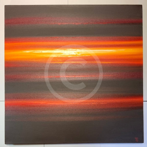 Red Sky At Night 2 ORIGINAL PAINTING by Peter Worswick