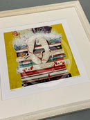 Resting Pointe, Book Print, by Amanda Stratford framed distressed white