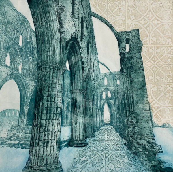 Rievaulx Abbey II - Etching & Collagraph Limited Edition by Anna Matyus
