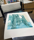 Rievaulx Abbey II - Etching & Collagraph Limited Edition by Anna Matyus