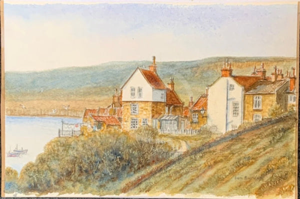 Robin Hood's Bay, Windy Ridge - Sam Burden ORIGINAL WATERCOLOUR