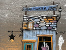 Close up of Saltwater Bay, an ORIGINAL Mixed Media from Gary Walton, for PAPYRUS