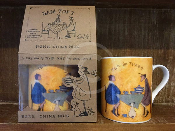 Sam Toft Tea for Two, Teas for Three Boxed China Mug