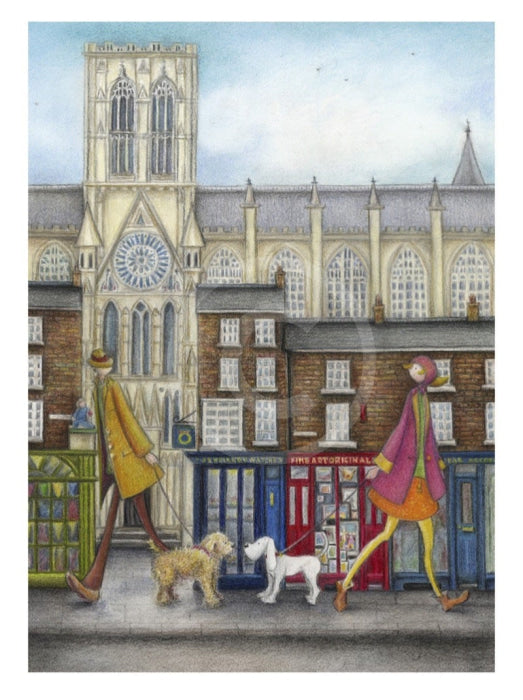 Same Time Tomorrow limited edition print by Dotty Earl, print of York, print of York Minster