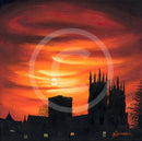 Sanguine Sunset, York Minster from Deans Park by Mark Braithwaite