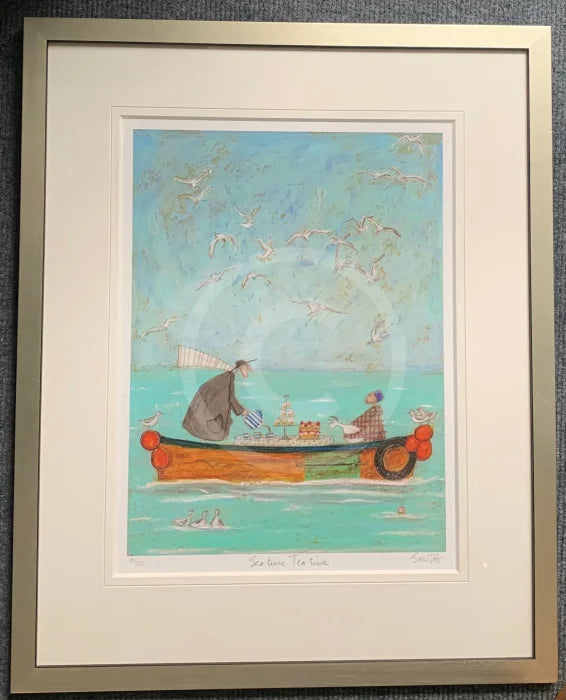 Sea Time, Tea Time by Sam Toft - Framed Limited Edition SECONDARY MARKET (GJ)