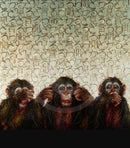 See No Evil monkey print by Amanda Stratford 