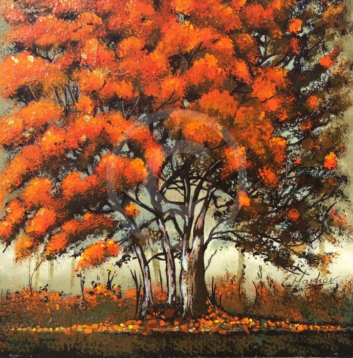 Shade of Autumn ORIGINAL PAINTING by Elaine Mather