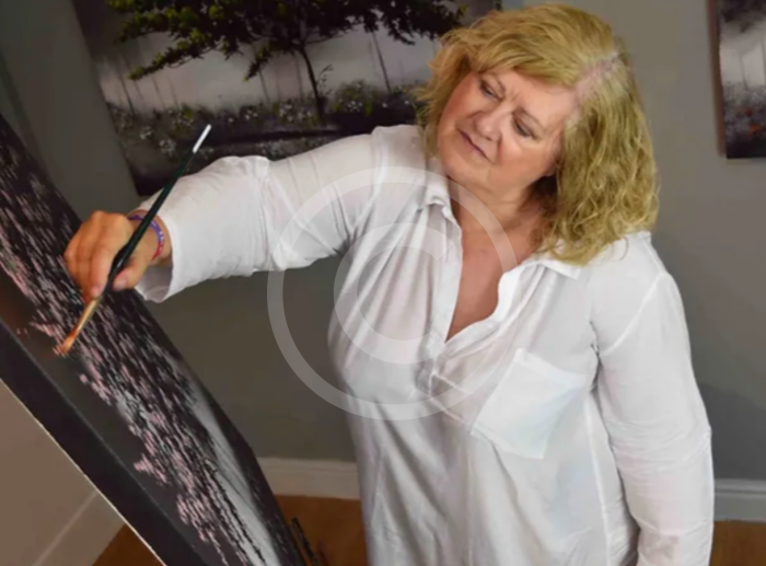 Shade Of Summer Original Painting By Elaine Mather