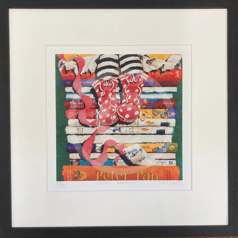 Shhh.... Reading, Book Print, by Amanda Stratford
