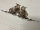 Shoulder to Shoulder Limited Edition African Hippo Print by Warwick Higgs- Last One