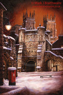 Silent Night Bootham Bar By Mark Braithwaite - Canvas