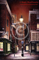 Silent Night Minster Gates By Mark Braithwaite - Canvas