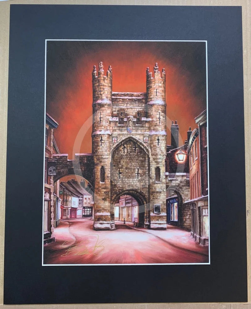 Silent Night, Monk Bar by Mark Braithwaite - black mount