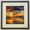 Silent Shore 1 (detail) by Mark Braithwaite Framed 40x40cm