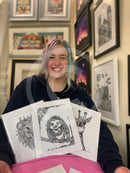 Artist Emily Child at The Braithwaite Gallery