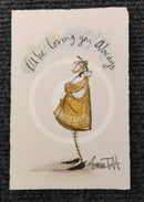 I'll Be Loving You  Always… Miniature ORIGINAL by Sam Toft