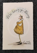 I'll Be Loving You  Always… Miniature ORIGINAL by Sam Toft