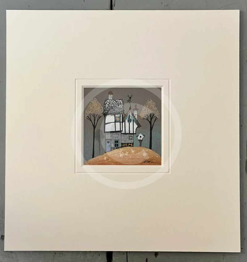 Hilltop Haven, an ORIGINAL Mixed Media from Gary Walton, for PAPYRUS