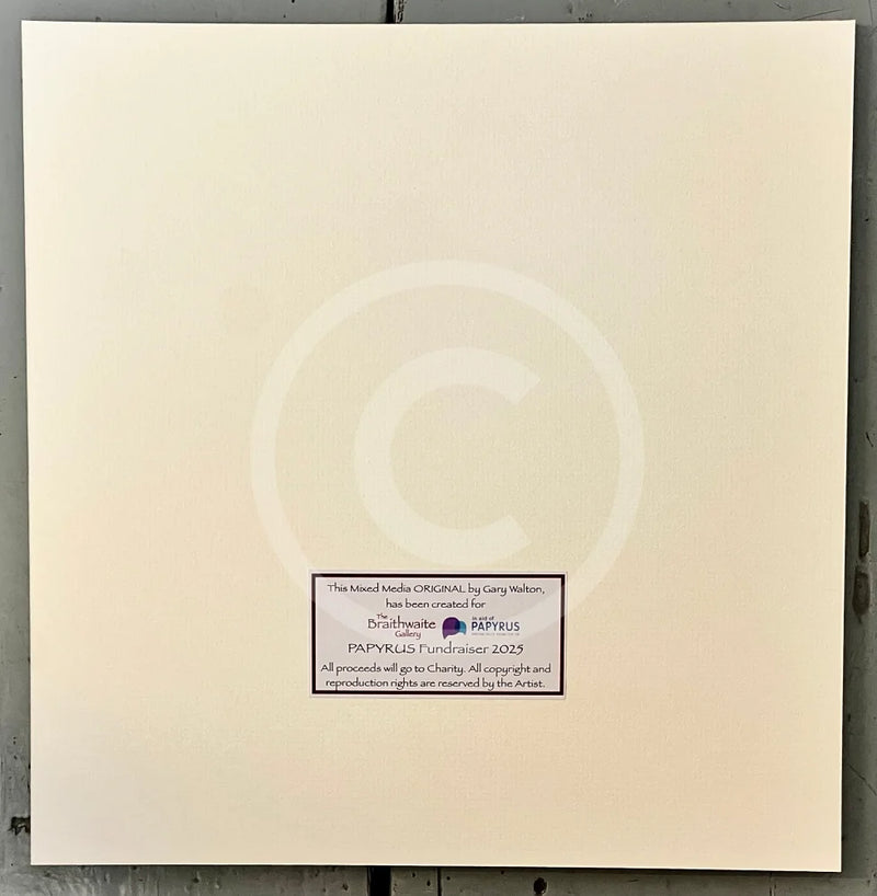 Certificate of Authenticity for The Camper's Calling, an ORIGINAL Mixed Media from Gary Walton, for PAPYRUS