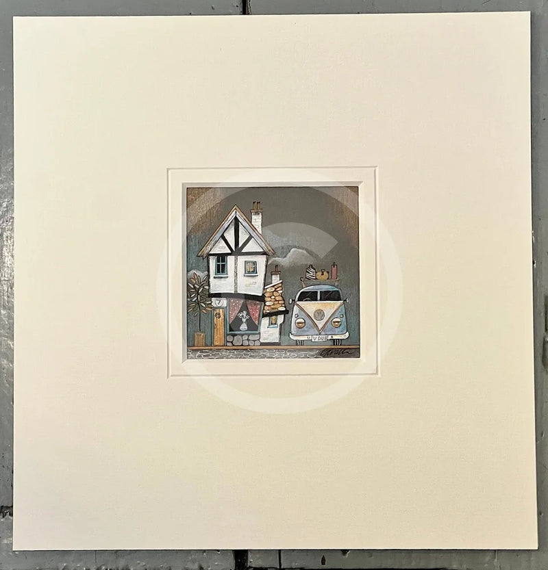 The Camper's Calling, an ORIGINAL Mixed Media from Gary Walton, for PAPYRUS