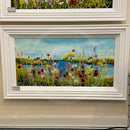 A Day At The Beach Original Painting By Rozanne Bell