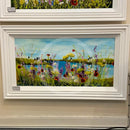 A Day At The Beach Original Painting By Rozanne Bell